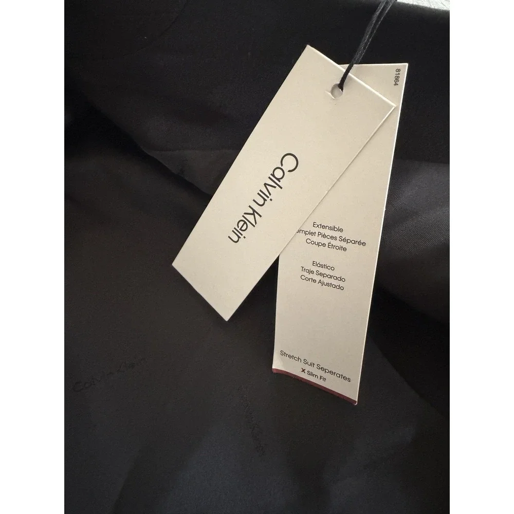 Calvin Klein Boys 20R Black Suit Jacket Blazer New With Tags Formal Classic